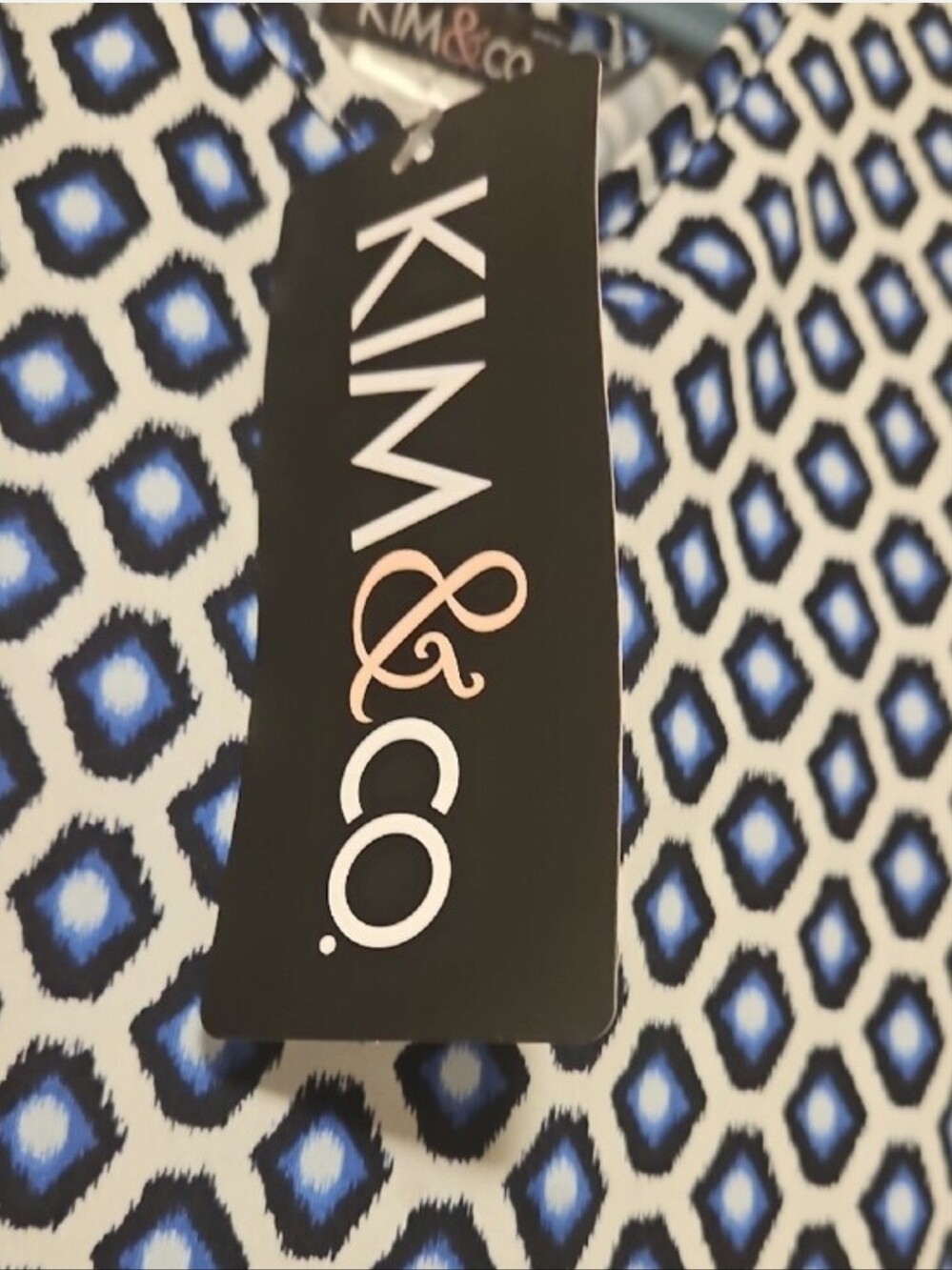 ๐3/$30 NWT Kim & Co Brazil Knit 2 Pc Lounge Set Top Pants Abstract S/P - Picture 3 of 6